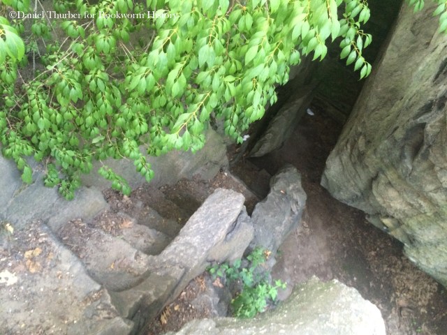 ramble-cave-stairs-central-park-new-york-city-bookworm-history-daniel-thurber